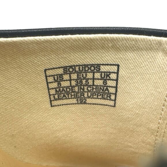 Soludos Black Leather Capri Mule Shoes - Size 8 - Picture 6 of 11